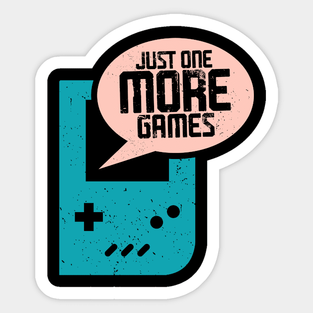 Just One More Games, Gift Gaming Sticker by Fashion Style